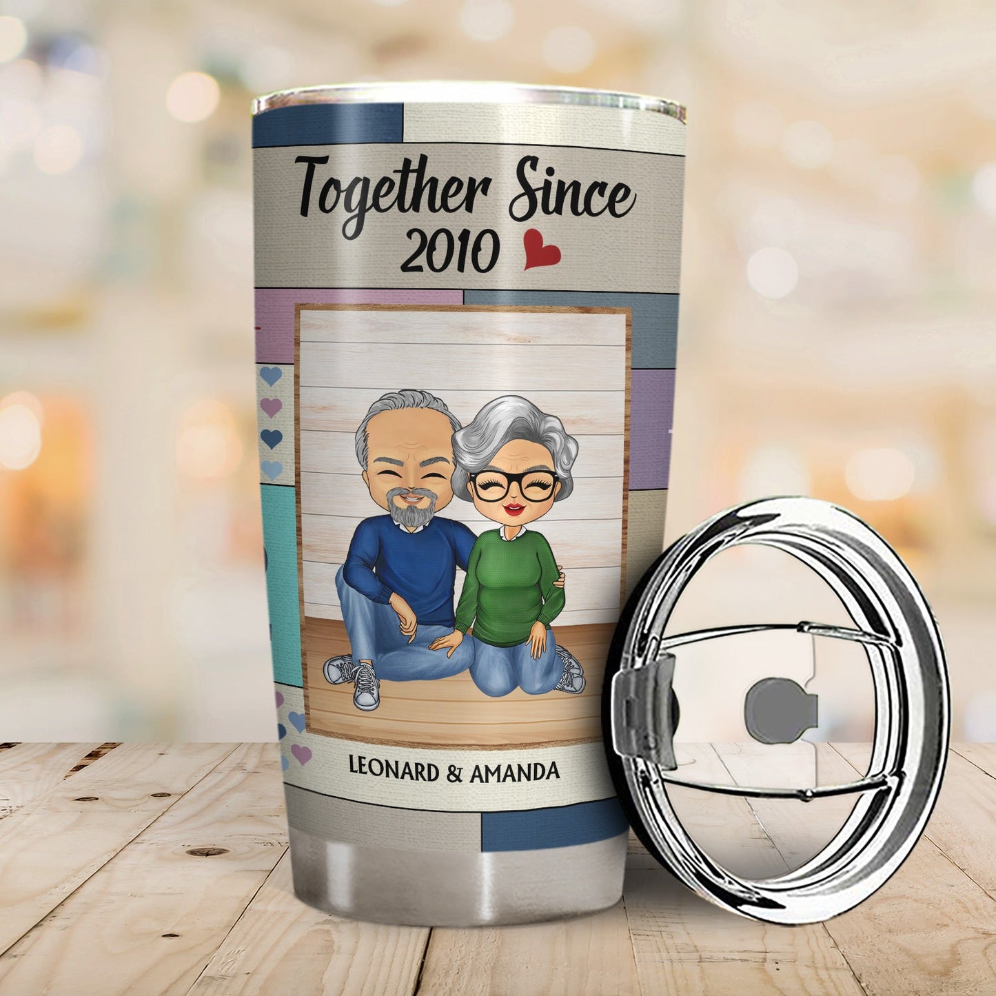 I Love You The Most Together Since Couple - Anniversary, Birthday Gift For Spouse, Husband, Wife, Boyfriend, Girlfriend - Personalized Custom Tumbler