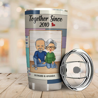 I Love You The Most Together Since Couple - Anniversary, Birthday Gift For Spouse, Husband, Wife, Boyfriend, Girlfriend - Personalized Custom Tumbler