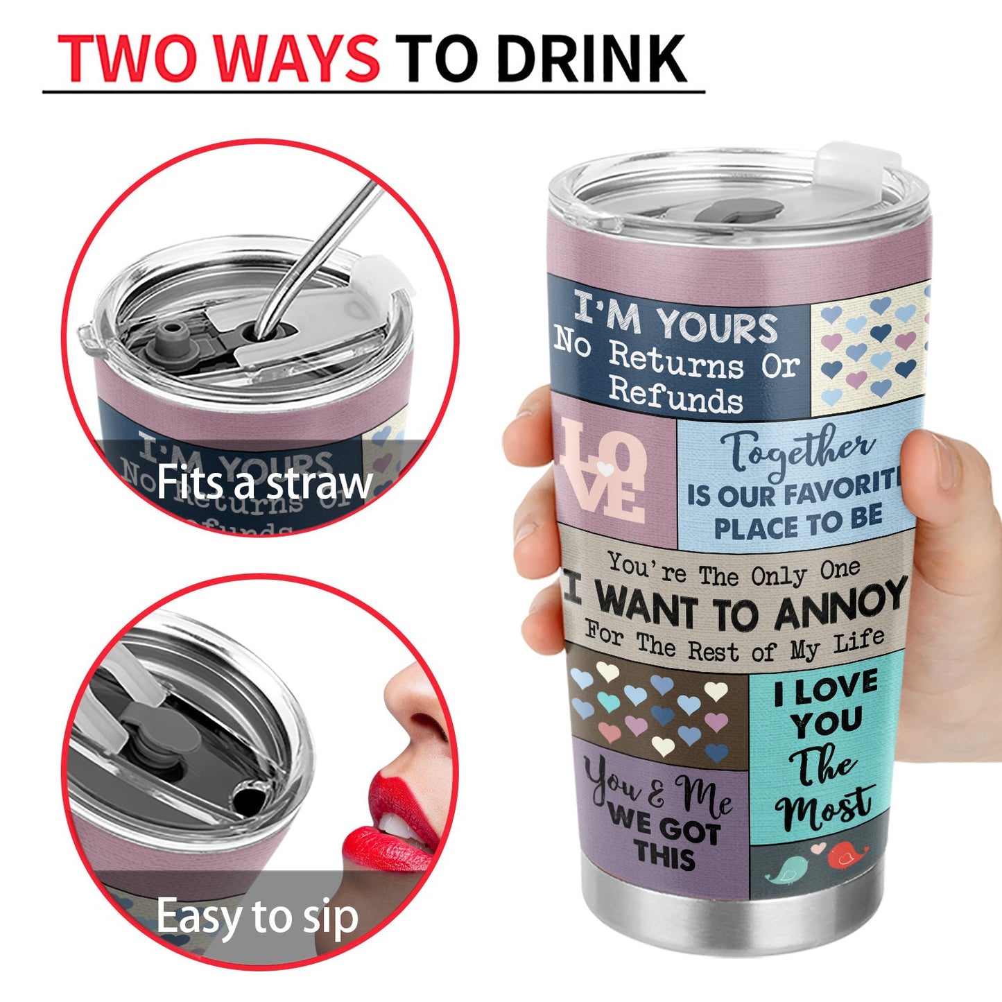 I Love You The Most Together Since Couple - Anniversary, Birthday Gift For Spouse, Husband, Wife, Boyfriend, Girlfriend - Personalized Custom Tumbler