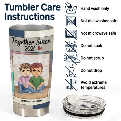 I Love You The Most Together Since Couple - Anniversary, Birthday Gift For Spouse, Husband, Wife, Boyfriend, Girlfriend - Personalized Custom Tumbler