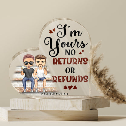 You're The Only One I Want To Annoy For The Rest Of My Life Couples - Home Decor, Anniversary, Birthday Gift For Spouse, Husband, Wife, Boyfriend, Girlfriend - Personalized Custom Heart Shaped Acrylic Plaque