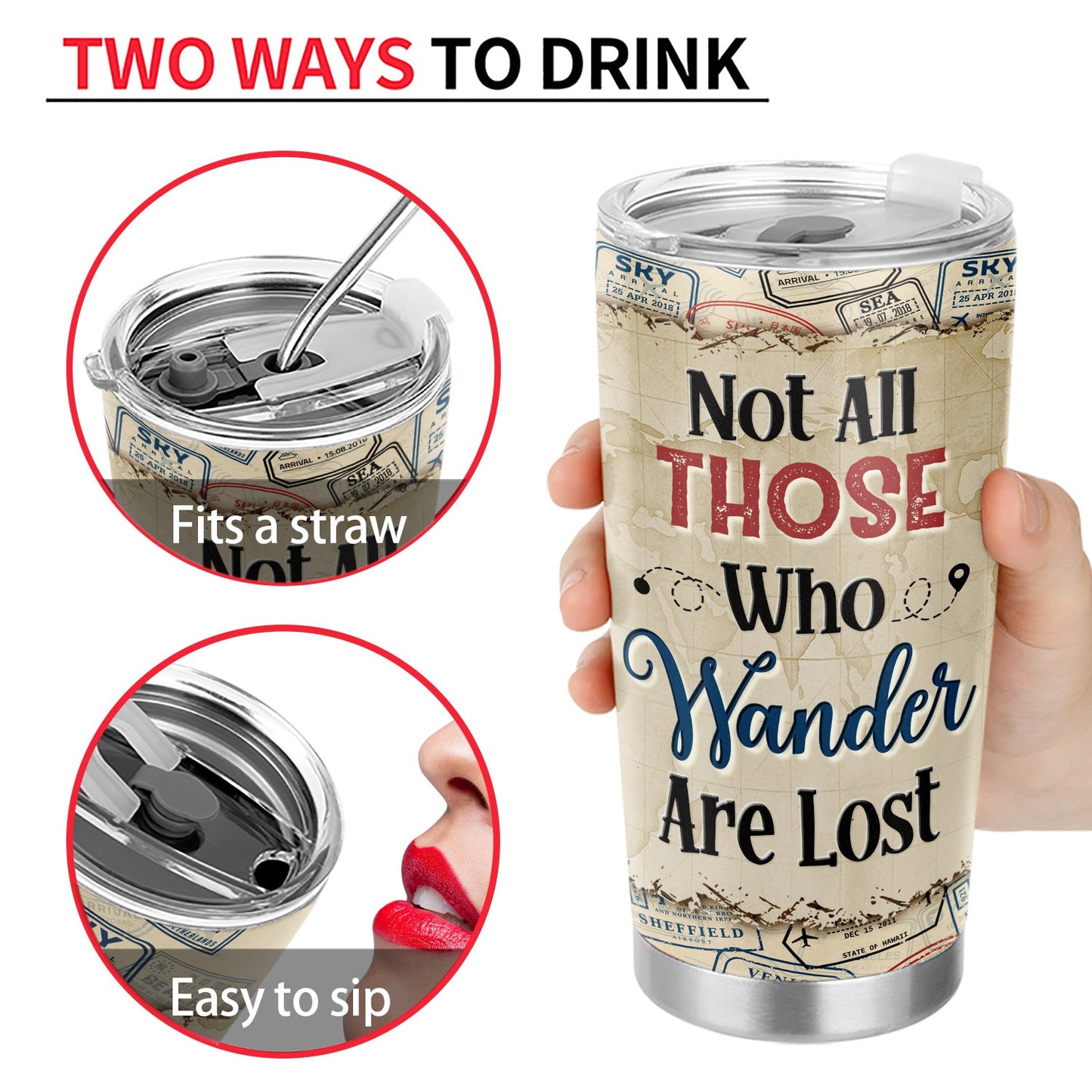 Just A Girl Boy Who Loves Traveling Cruising - Birthday Gift For Him, Her, Trippin', Vacation Lovers - Personalized Custom Tumbler