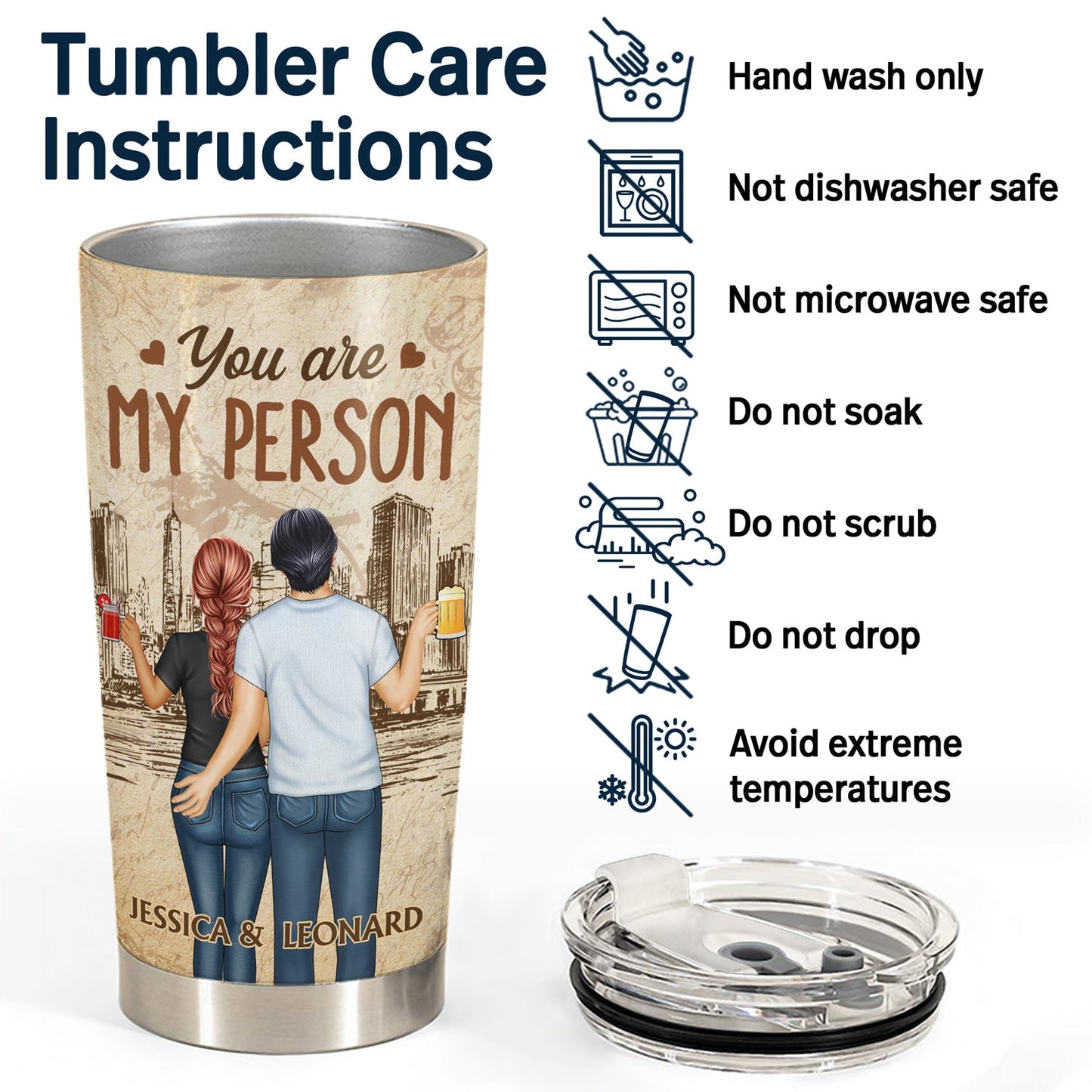 My Bum Would Be So Lonely, I Like You How I Like My Coffee - Birthday, Loving, Anniversary Gift For Spouse, Couple, Husband, Wife - Personalized Tumbler