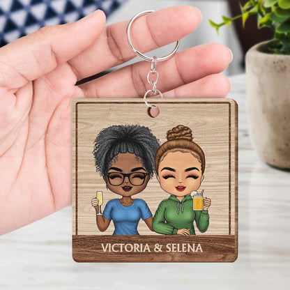 Drive Safe I Love You - Anniversary, Birthday Gifts For Couples, Husband, Wife, Lovers - Personalized Wooden Keychain