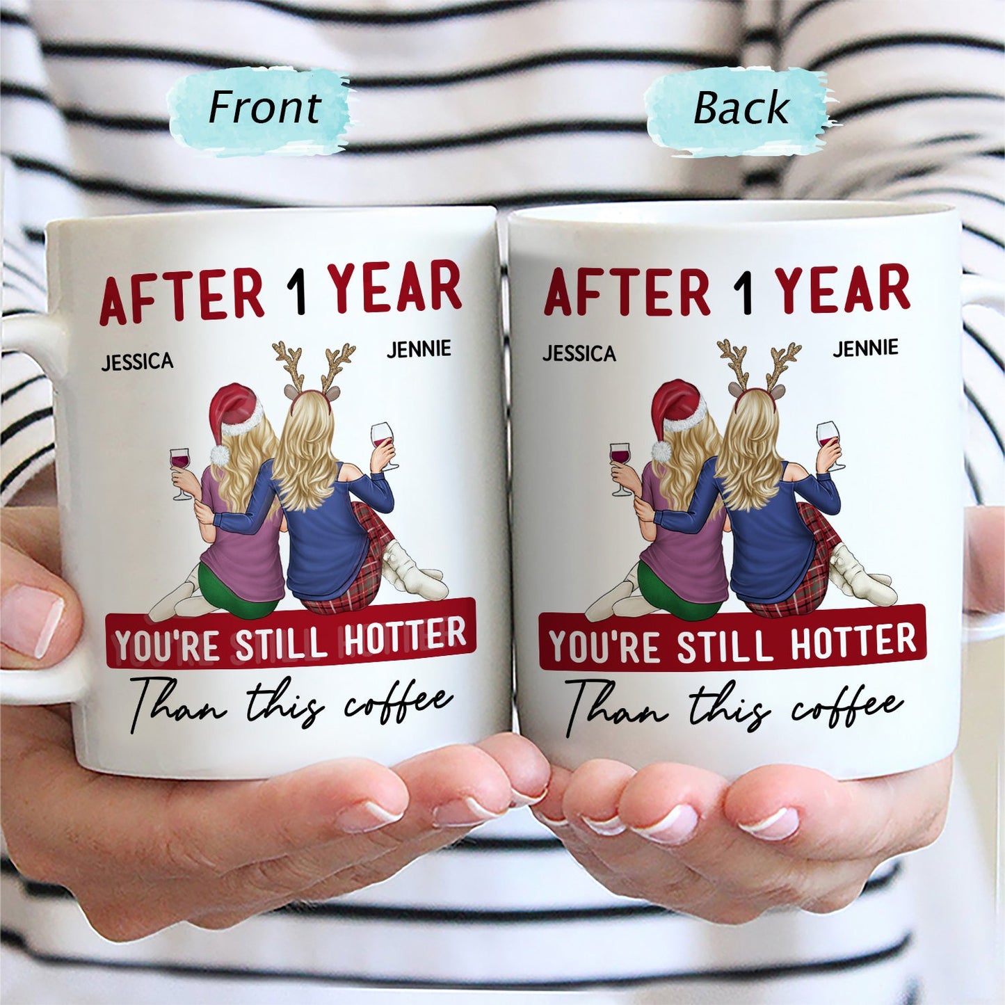 You're Still Hotter Than This Coffee - Anniversary, Loving Gift For Couples, Husband, Wife - Personalized Mug