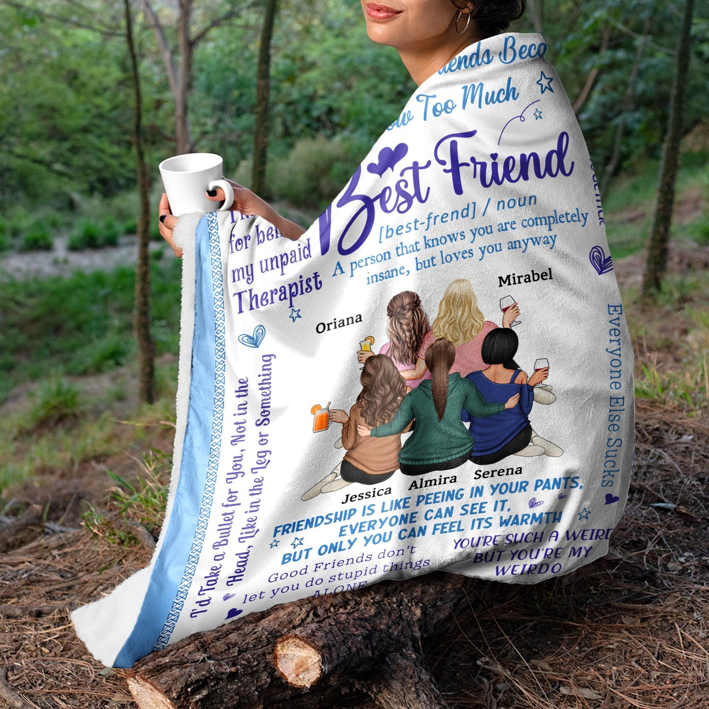 We'll Always Be Friends - Funny, Loving Gifts For Besties - Personalized Fleece Blanket