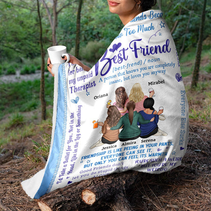 We'll Always Be Friends - Funny, Loving Gifts For Besties - Personalized Fleece Blanket