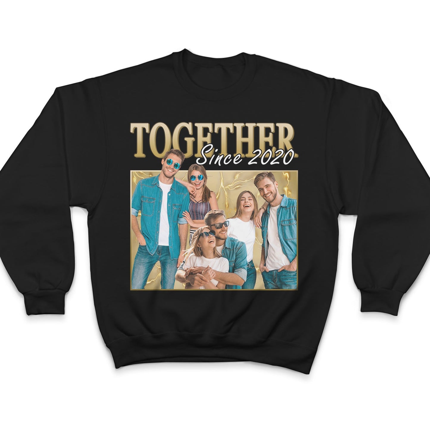 Custom Photo 90s Retro Vintage - Birthday, Anniversary Gift For Spouse, Husband, Wife, Couple - Personalized T Shirt