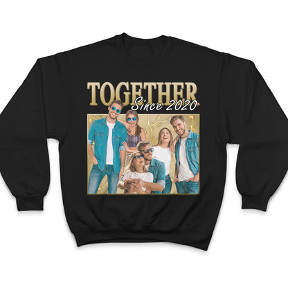 Custom Photo 90s Retro Vintage - Birthday, Anniversary Gift For Spouse, Husband, Wife, Couple - Personalized T Shirt