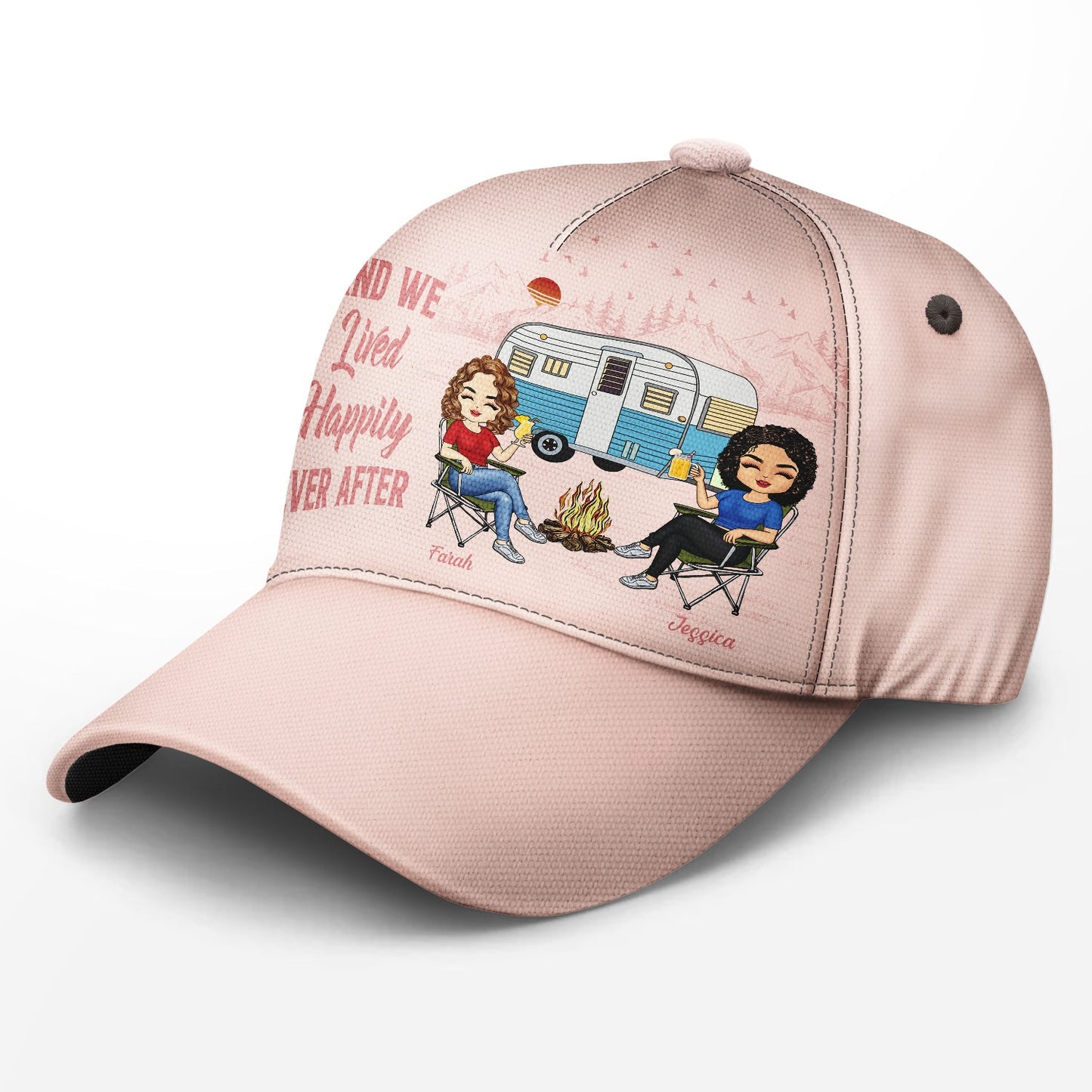 Camping Partners For Life - Gift For Camping Couples, Campers, Husband, Wife - Personalized Classic Cap