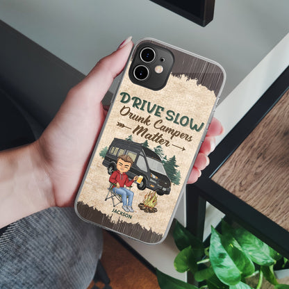 Camping Partners For Life - Gift For Couples, Husband, Wife, Campers - Personalized Clear Phone Case