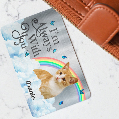 Custom Photo I'll Carry You - Memorial Gift For Dog Lovers, Cat Lovers, Dog Mom, Dog Dad - Personalized Aluminum Wallet Card