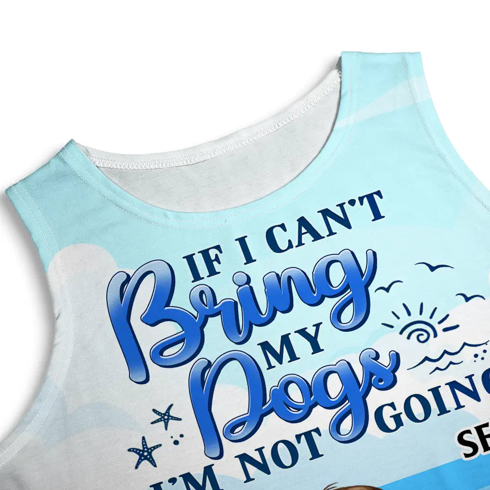 All I Need Is My Pets And The Beach - Personalized Sleeveless Tank Dress