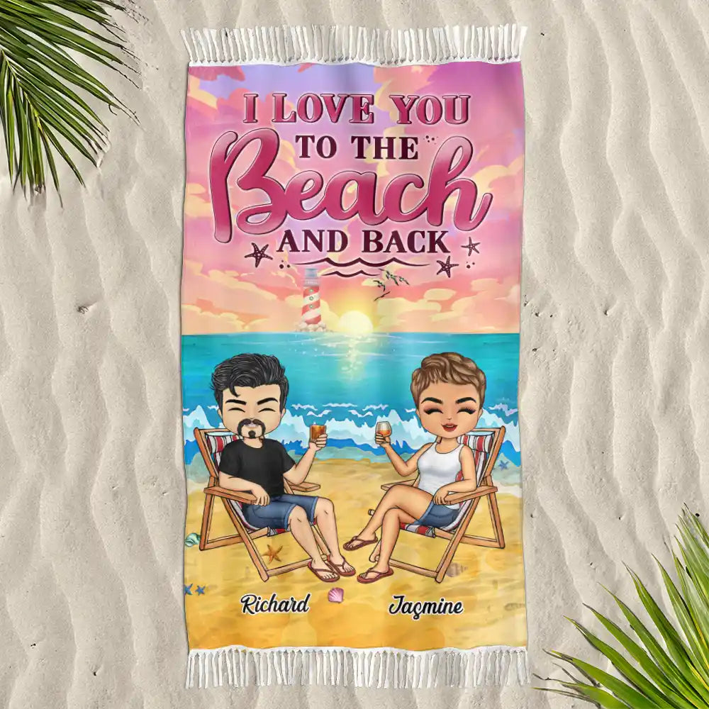 You & Me We Got This - Personalized Turkish Beach Towel