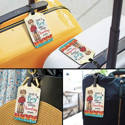 And So The Adventure Begins - Personalized Luggage Tag