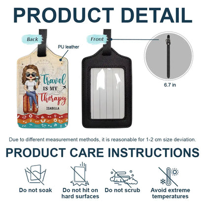 And So The Adventure Begins - Personalized Luggage Tag