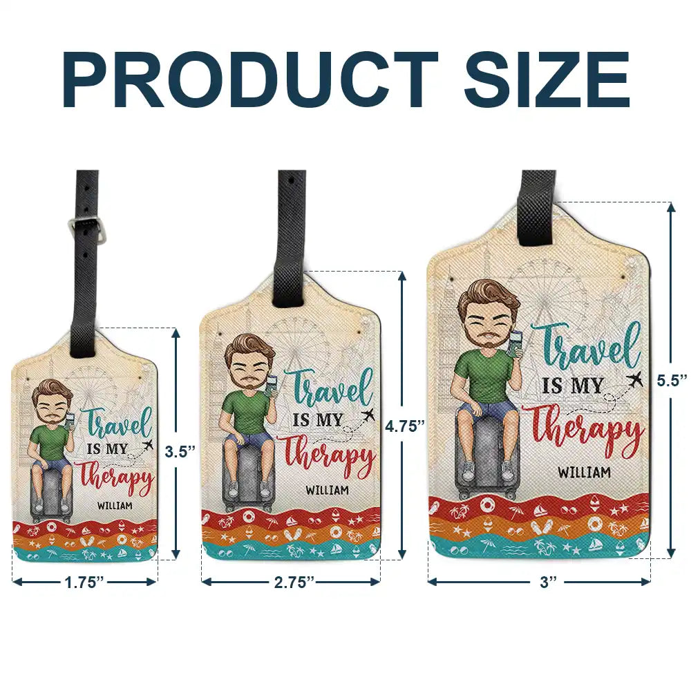 And So The Adventure Begins - Personalized Luggage Tag