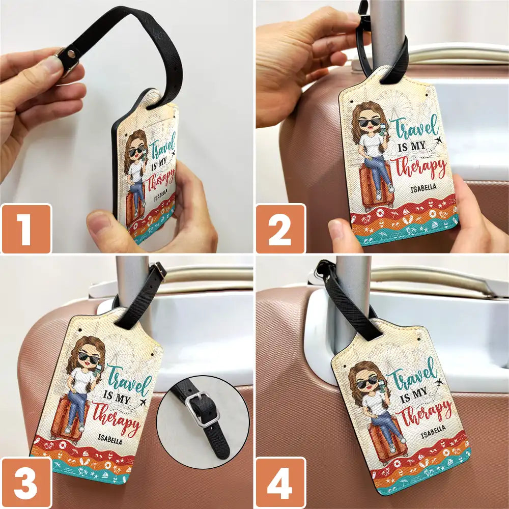 And So The Adventure Begins - Personalized Luggage Tag