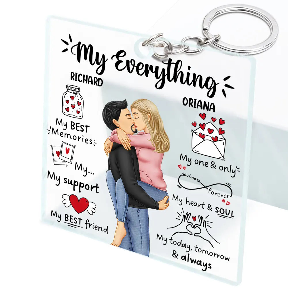 My Everything My Best Friend - Personalized Acrylic Keychain