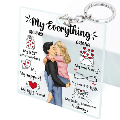 My Everything My Best Friend - Personalized Acrylic Keychain