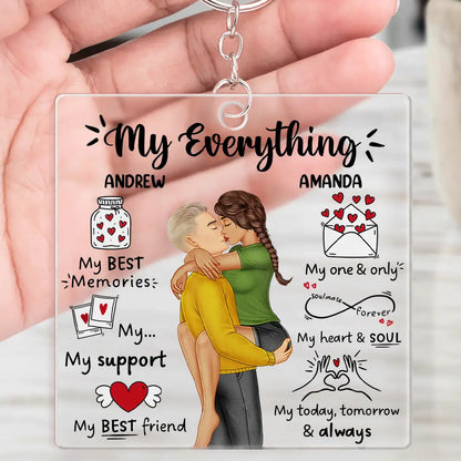 My Everything My Best Friend - Personalized Acrylic Keychain