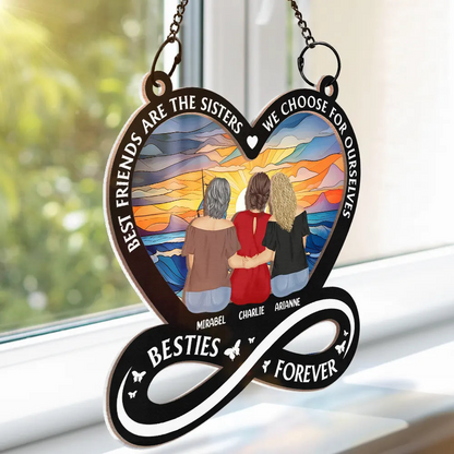 It Takes A Long Time To Grow An Old Friend - Personalized Window Hanging Suncatcher Ornament