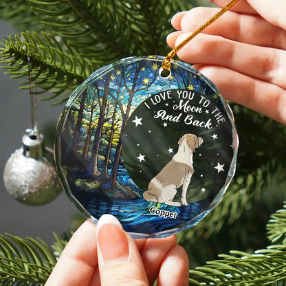The Brightest Star In The Sky - Personalized Circle Glass Ornament