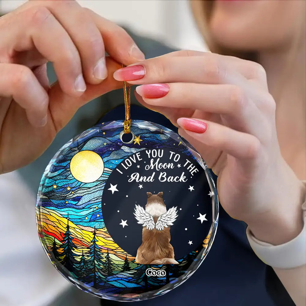 The Brightest Star In The Sky - Personalized Circle Glass Ornament