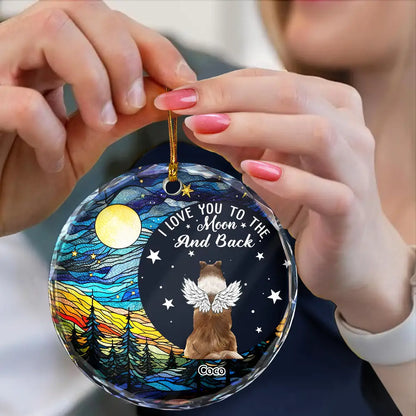 The Brightest Star In The Sky - Personalized Circle Glass Ornament