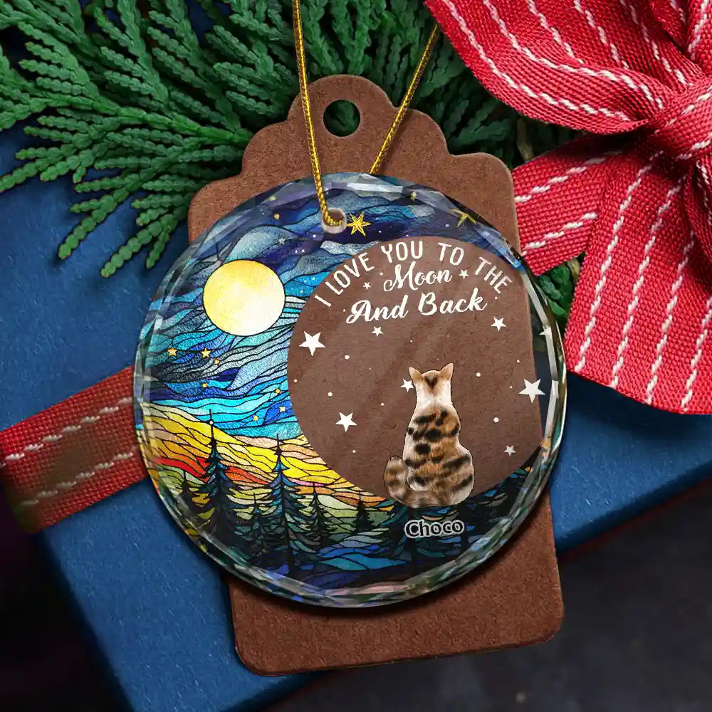 The Brightest Star In The Sky - Personalized Circle Glass Ornament