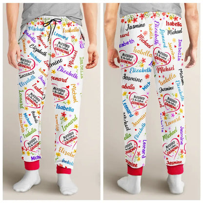 Blessed To Be Called Grandma Nana - Personalized Pajama Pants