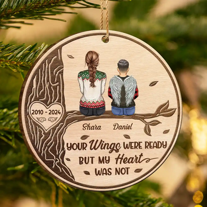 I Am Always With You Sitting On The Tree - Personalized Custom Shaped Wooden Ornament