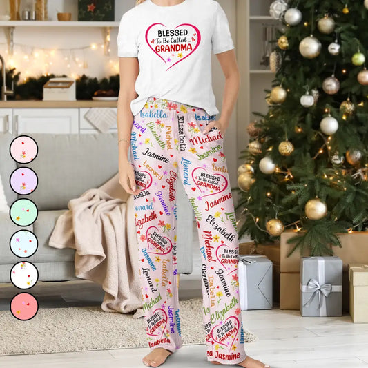 Bless To Be Called Grandma Nana Auntie - Personalized Loungewear Set