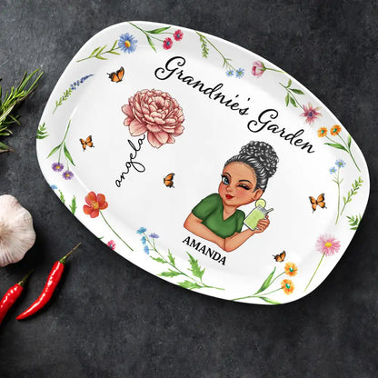 Nana's Garden - Personalized Plate
