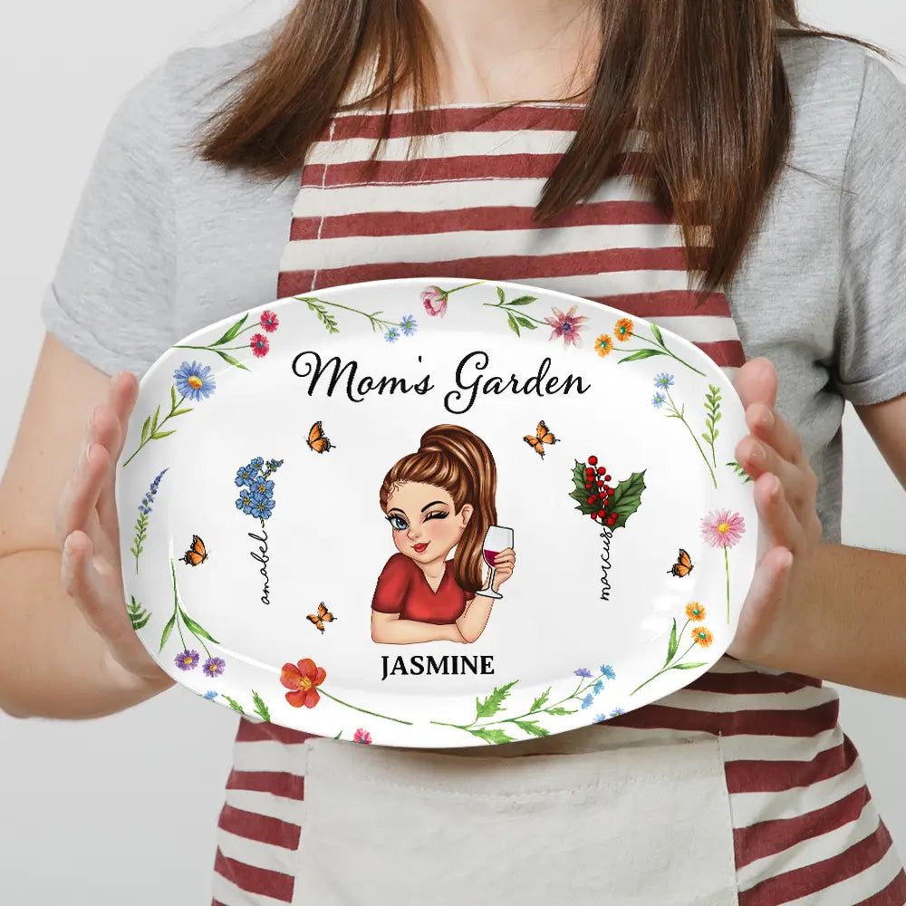 Nana's Garden - Personalized Plate
