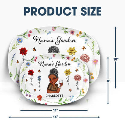 Nana's Garden - Personalized Plate