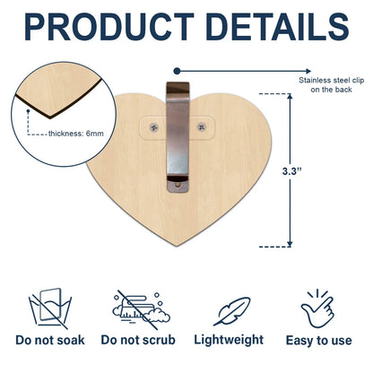 Custom Photo Drive Safe Couple Names - Personalized Custom Shaped Car Visor Clip