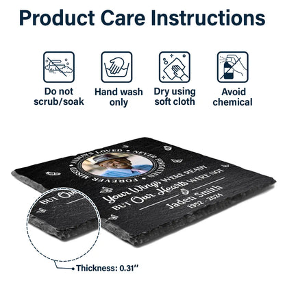 Custom Photo Memorial Always Loved Never Forgotten - Personalized Rectangle Memorial Garden Stone