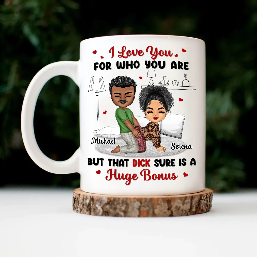 Chibi Couple Roses Are Red - Personalized Mug