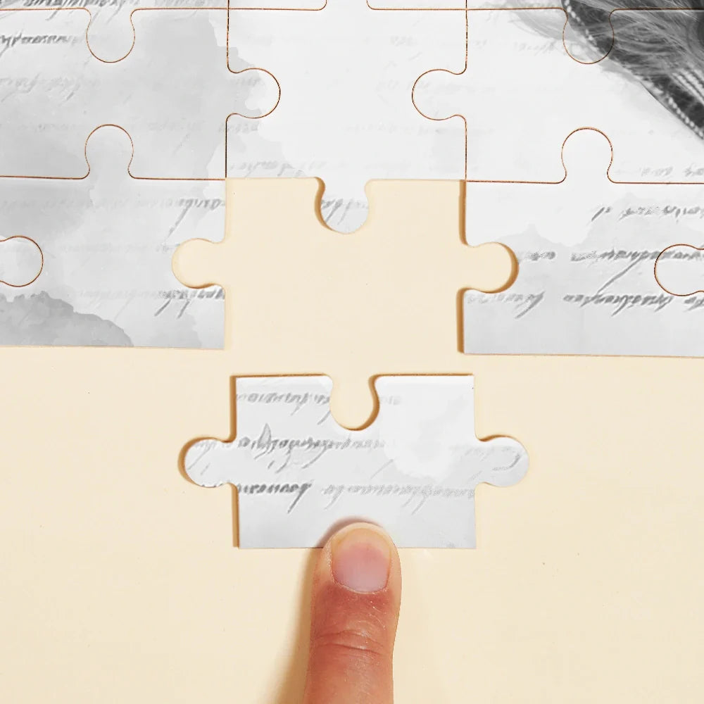 Custom Photo Couple I Love You To Pieces - Personalized Jigsaw Puzzle