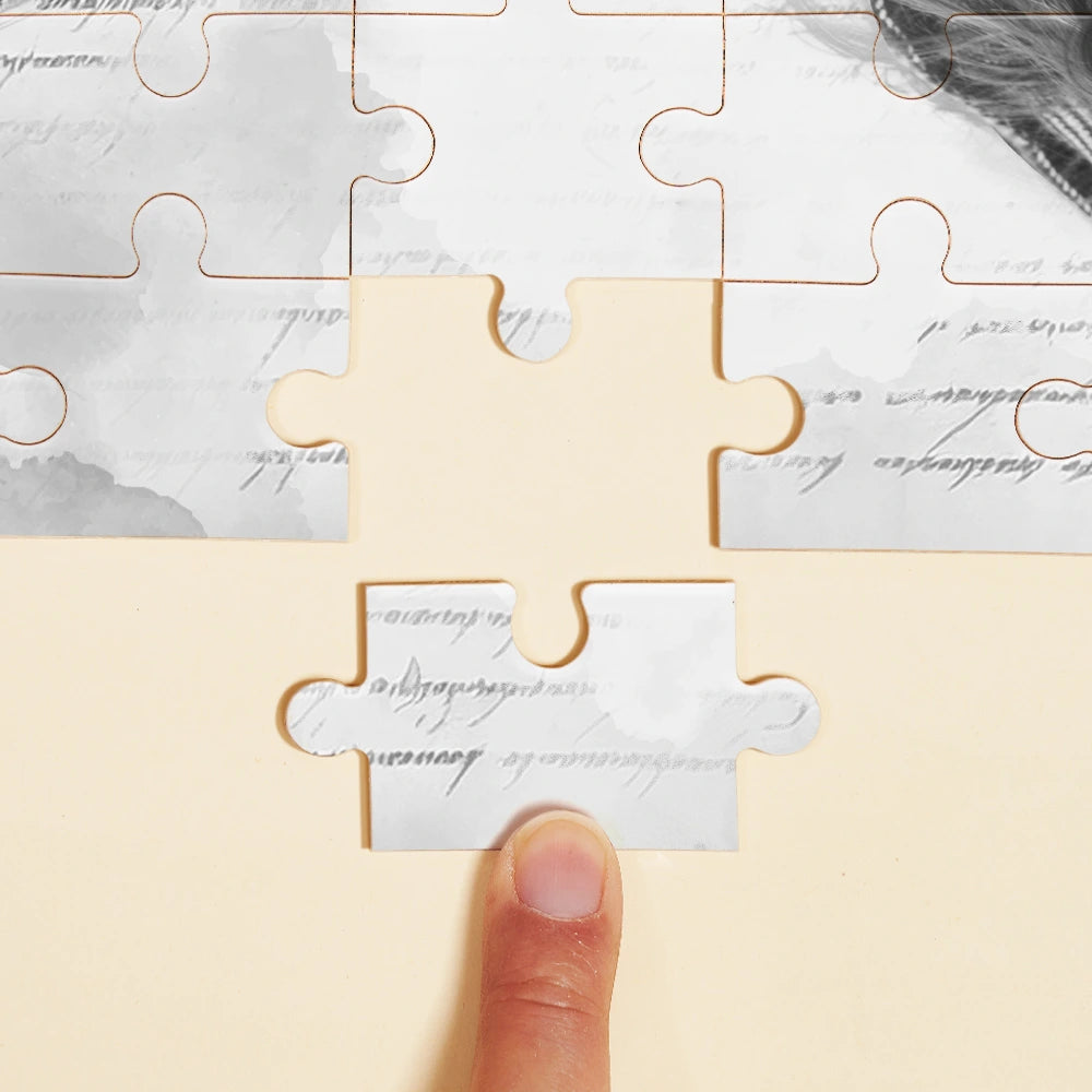 Custom Photo Couple I Love You To Pieces - Personalized Jigsaw Puzzle