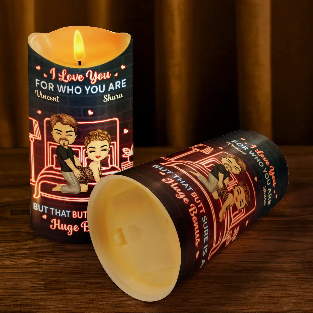 Roses Are Red The Morning Is Foggy - Personalized Flameless LED Candle