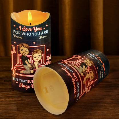 Roses Are Red The Morning Is Foggy - Personalized Flameless LED Candle