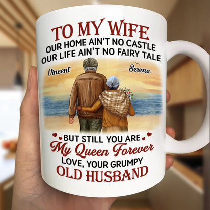 Couple To My Wife Our Home Ain't No Castle - Personalized Mug