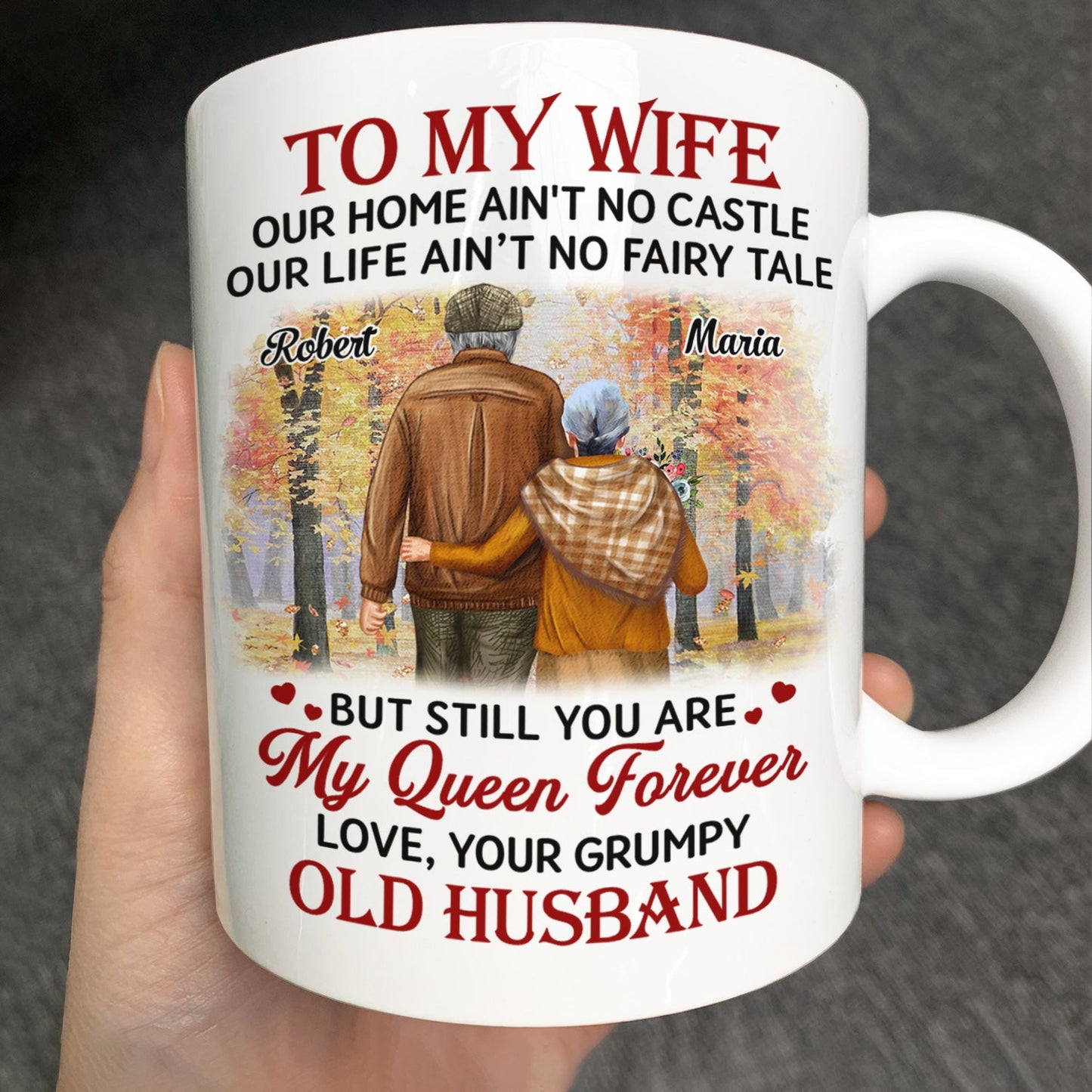 Couple To My Wife Our Home Ain't No Castle - Personalized Mug