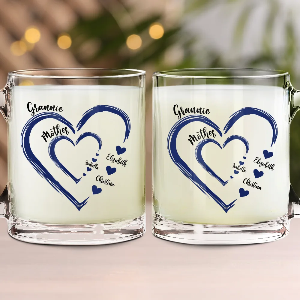 Mom's Grandma's Sweethearts - Personalized Glass Mug