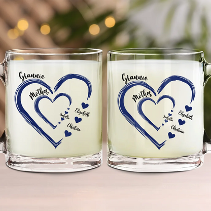 Mom's Grandma's Sweethearts - Personalized Glass Mug