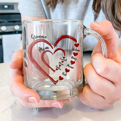 Mom's Grandma's Sweethearts - Personalized Glass Mug