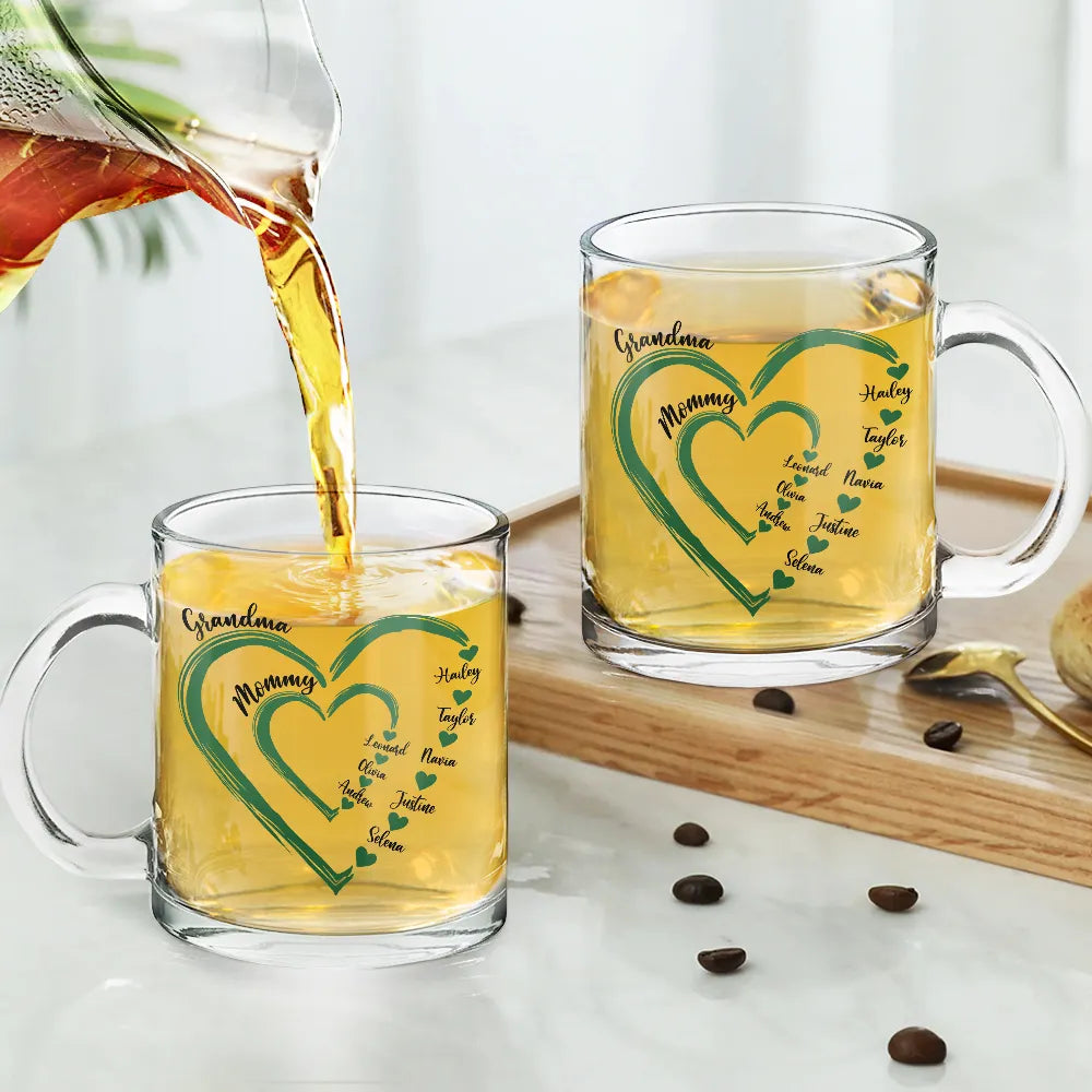 Mom's Grandma's Sweethearts - Personalized Glass Mug