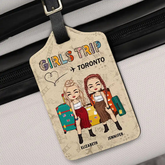 Girls Trip Destination - Personalized Luggage Tag